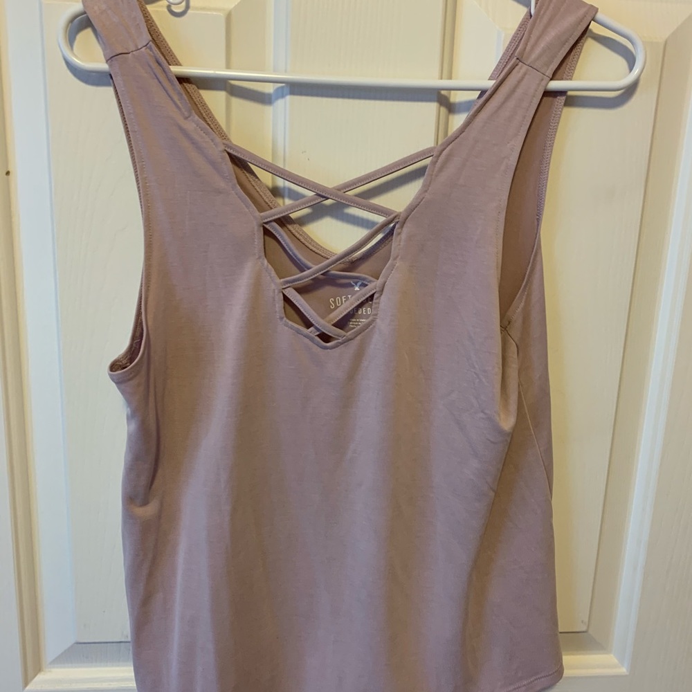 American Eagle Pink Soft and Sexy Tanktop